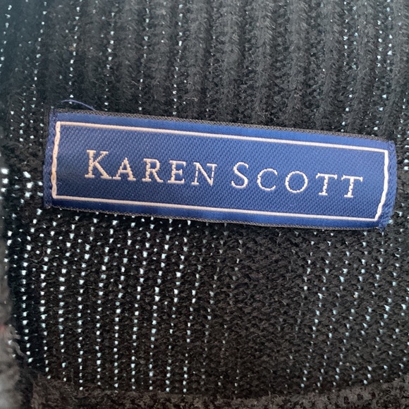 Karen Scott, Tunic, Sweater, Black, Women, Size L - Picture 3 of 8